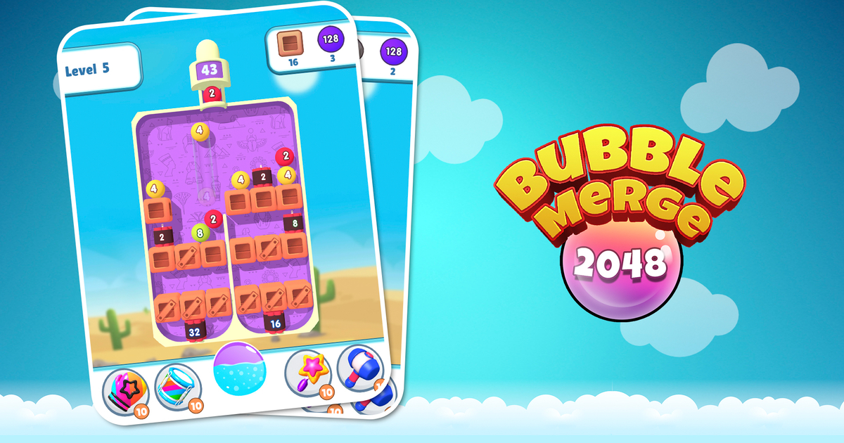 Bubble Merge 2048